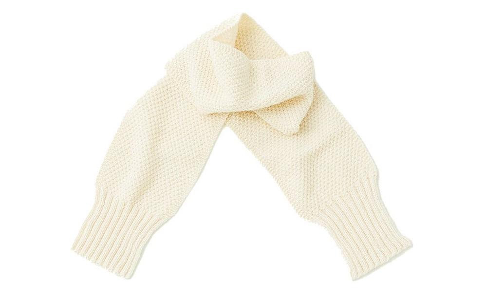 ≪白≫【気仙沼ニッティング】カシミヤマフラー [気仙沼ニッティング 宮城県 気仙沼市 20563313-6]