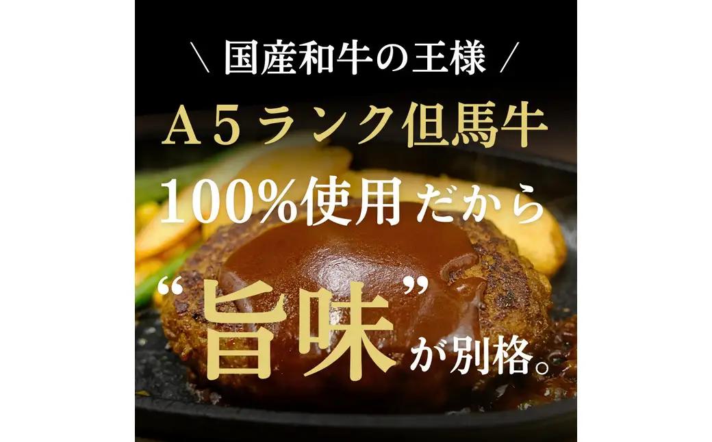 但馬牛ハンバーグ 極 150g×3個 A5ランク但馬牛100％ 特製ソース・証明書付き 化粧箱入り