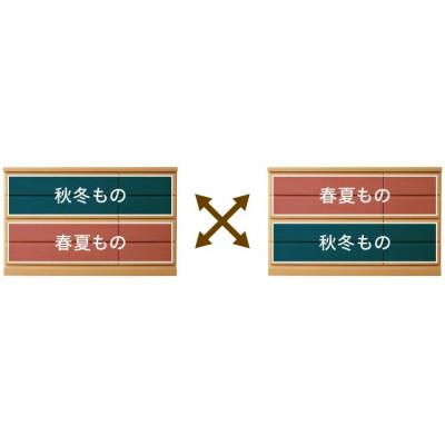 ふるさと納税 大川市 落ち着きのある木目調　120ローチェスト【シュート】BR色　MADE IN  大川 |  | 03
