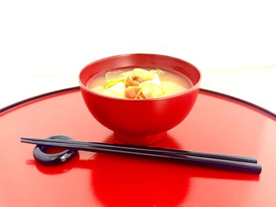 川連漆器　銀朱　まんぷく椀【(株)佐藤商事】[B5504]