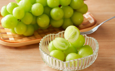 朝どりシャインマスカット 秀品 2房 約1.3kg FY24-010