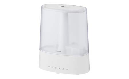上給水超音波ハイブリッド加湿器 AHM-HUT55A-W ホワイト 加湿器 アイリスオーヤマ ハイブリット加湿器 卓上 おしゃれ 6L ハイブリット式 オフィス 寝室 上から給水 上部給水 タンク付き