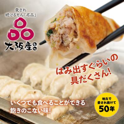 ふるさと納税 茨木市 【大阪産(もん)名品】雁飯店の生餃子(冷凍)96個餃子(たれなし)