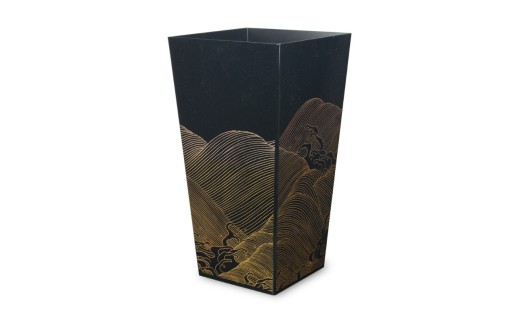 
                  蒔絵調 ダストボックス L角 9.5L 波ブラック タツクラフト 【Tk149】【ttcf922-maki-nbl-9d5】
                