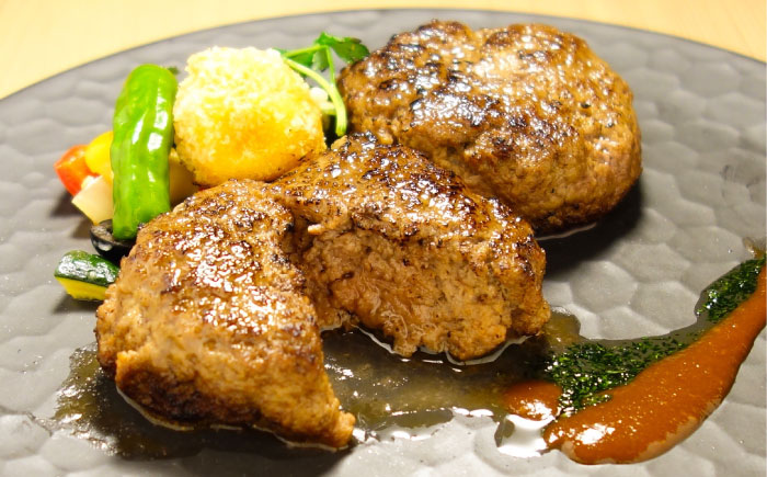 【全6回定期便】【限定数量】熊本和牛あか牛ハンバーグセット　120g×6個 / 菊陽町 あかうし 熊本県 肉 にく niku ブランド 旨み【有限会社　三協畜産】 [BHAS034]