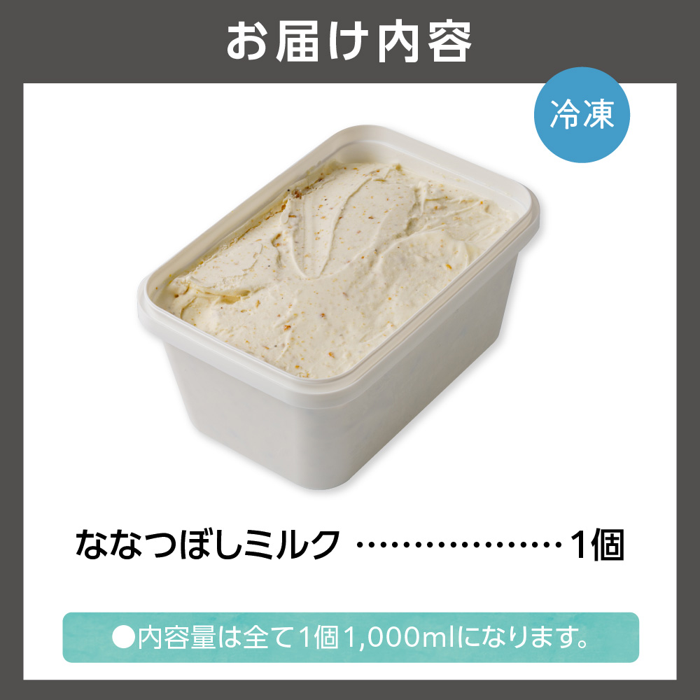 LicoLicoの北海道素材を使った自家製ジェラート・ななつぼしミルク(業務用/1,000ml)_is033-006-000