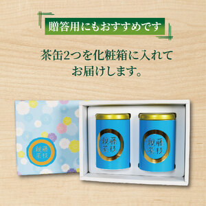 お茶 藤枝 親茶 2缶 セット 200g 緑茶 国産 茶葉 ギフト 贈答 藤枝茶 贈り物 静岡県 ふるさと 藤枝市 ( 茶葉 新茶 100g × 2缶 セット お茶 静岡県産 日本茶 飲料 健康 緑茶