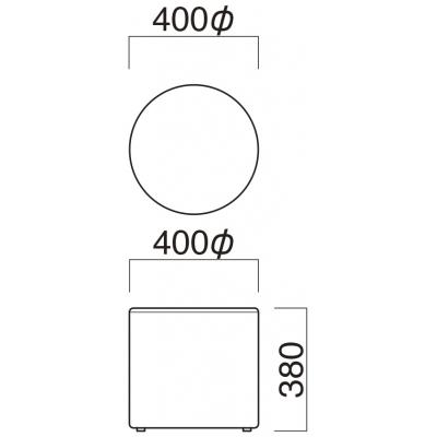 ふるさと納税 八尾市 QUONチェア S-4スツール(40幅/サークルスツール/オットマン)(E131) |  | 01