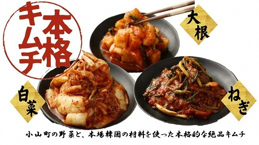 2B3本格絶品キムチ3種セット（ねぎ・白菜・大根）