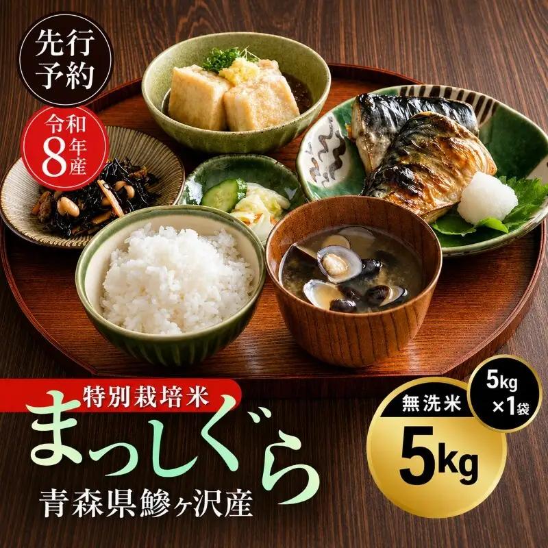 まっしぐら 特別栽培米 無洗米 青森県産 まっしぐら【5kg】【先行予約】