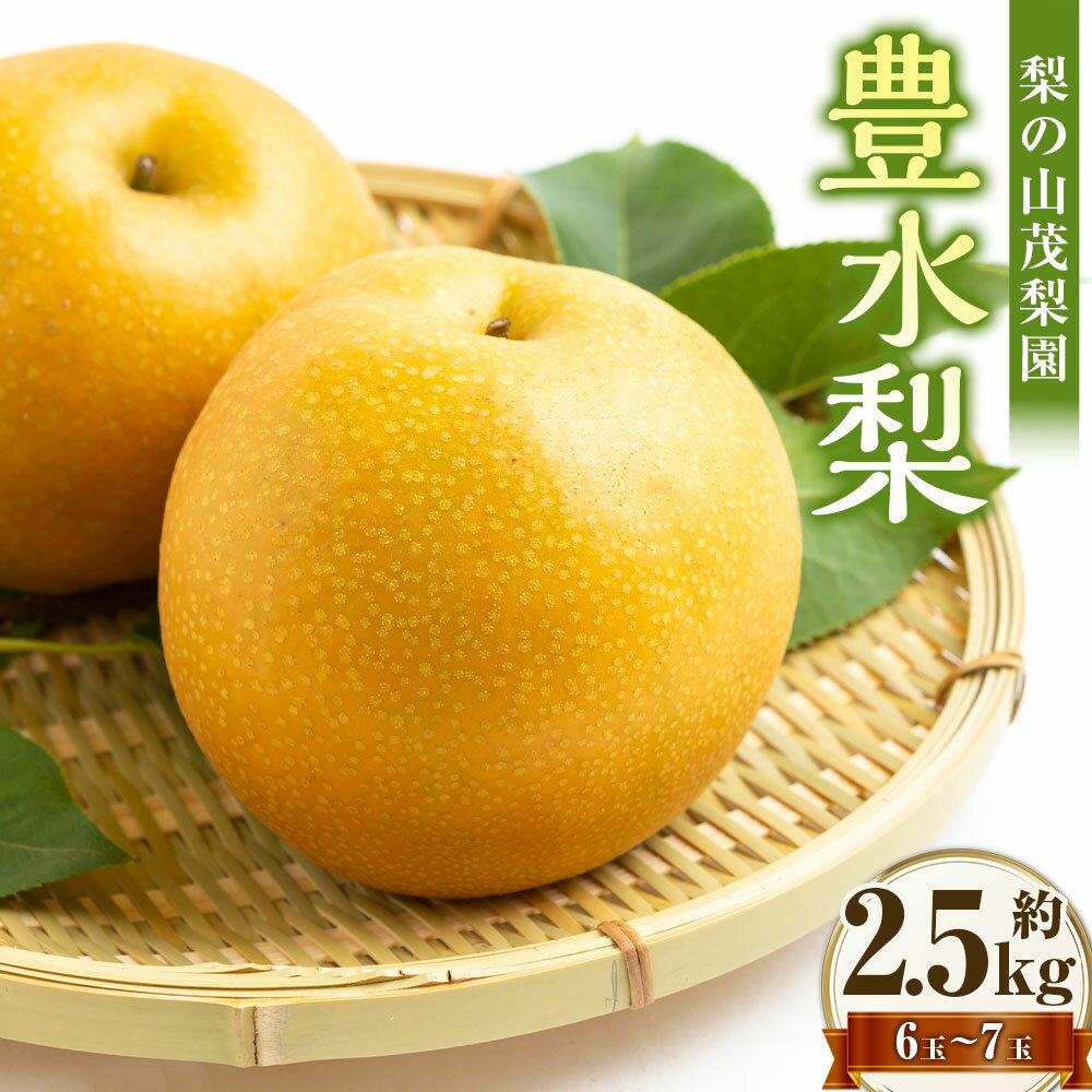 【ふるさと納税】【先行予約】 梨の山茂梨園 豊水梨 6玉～7玉（約2.5kg） 梨 なし ナシ フルーツ くだもの 果物 果実 福岡県産 国産 九州 福岡県 うきは市 送料無料 【2026年8月下旬～9月上旬発送予定】