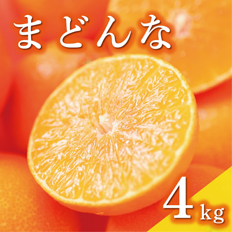 【ふるさと納税】 数量限定 先行予約 まどんな 4kg 14000円 高級 人気 ブランド プレミアム 産地直送 農家直送 愛媛 みかん mikan 蜜柑 ミカン 国産 期間限定 特産品 フルーツ 果物 柑橘 甘い おいしい お取り寄せ ギフト プレゼント お礼 みかんの山祥 愛南町 愛媛県