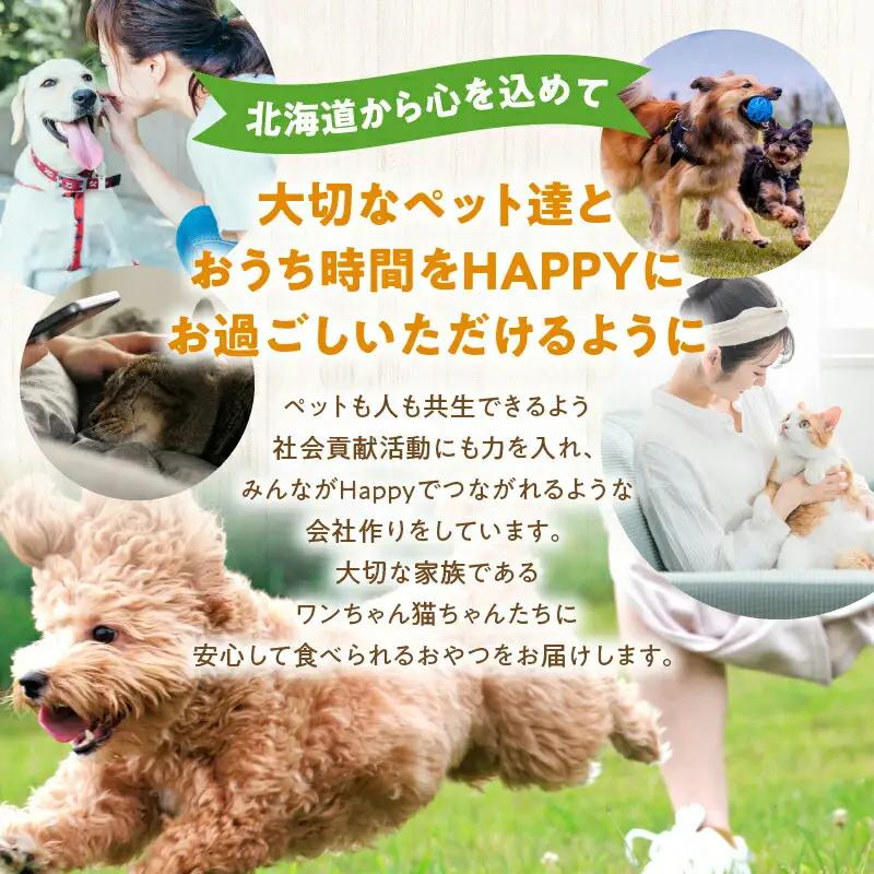 犬・猫用おやつ 北海道産無添加 鱈、鮭、鶏肉 たっぷりジャーキー4種類セット_Y078-0006