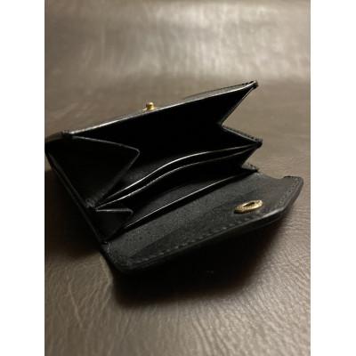 ふるさと納税 亀岡市 高級ブライドルレザー・ミニウォレット・ブラック(LW-01-BLK-BRI-M) |  | 02