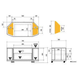 朝日木材 キャスター付きAVボード リヴァンテ 80NA ≪LAV-4080AV-NA≫テレビ台
