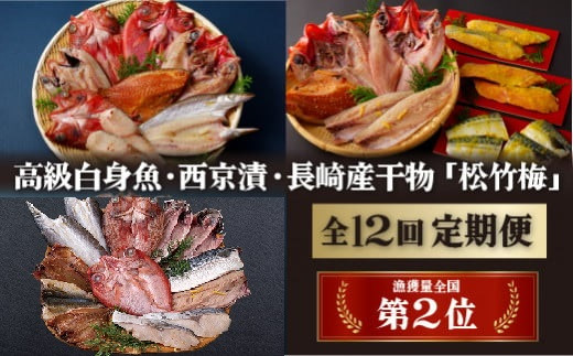 A278p 《定期便》丸富の干物頒布会｢松竹梅｣ 【12回お届け】