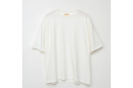 nayuta オーガニックコットン ベーシックTシャツ HW10／1 オフホワイト【M】ユニセックス  秋田県 大仙市