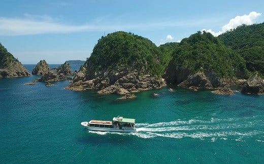 【62003】浦富海岸島めぐり遊覧船　お楽しみペアセット券