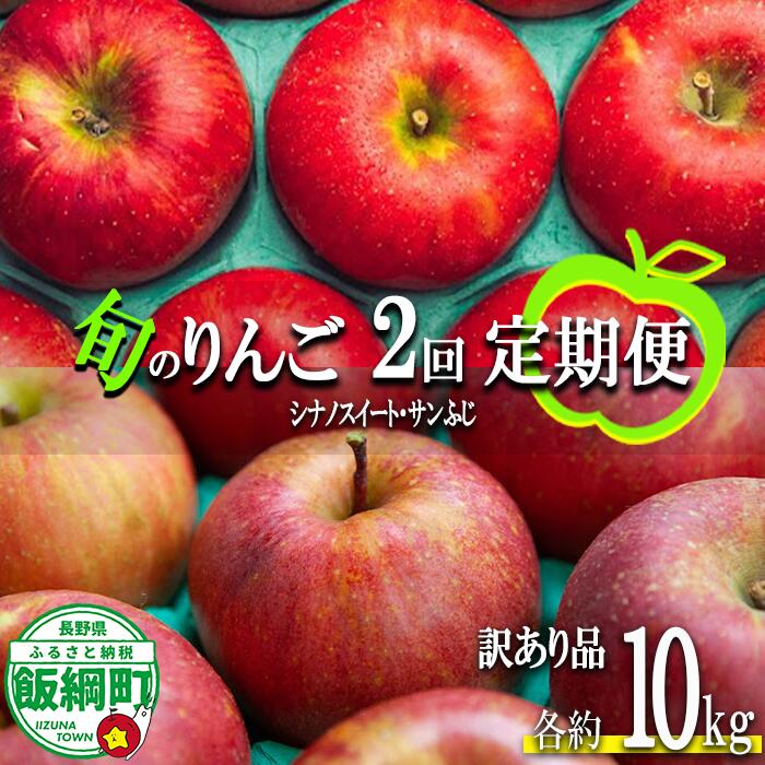 【ふるさと納税】 りんご 旬の2品種 10kg 訳あり 原山農園 沖縄県への配送不可 〔 果物 フルーツ 林檎 長野 予約 農家直送 不揃い 規格外 10キロ 〕【令和8年度収穫分】 発送：2026年10月中旬〜