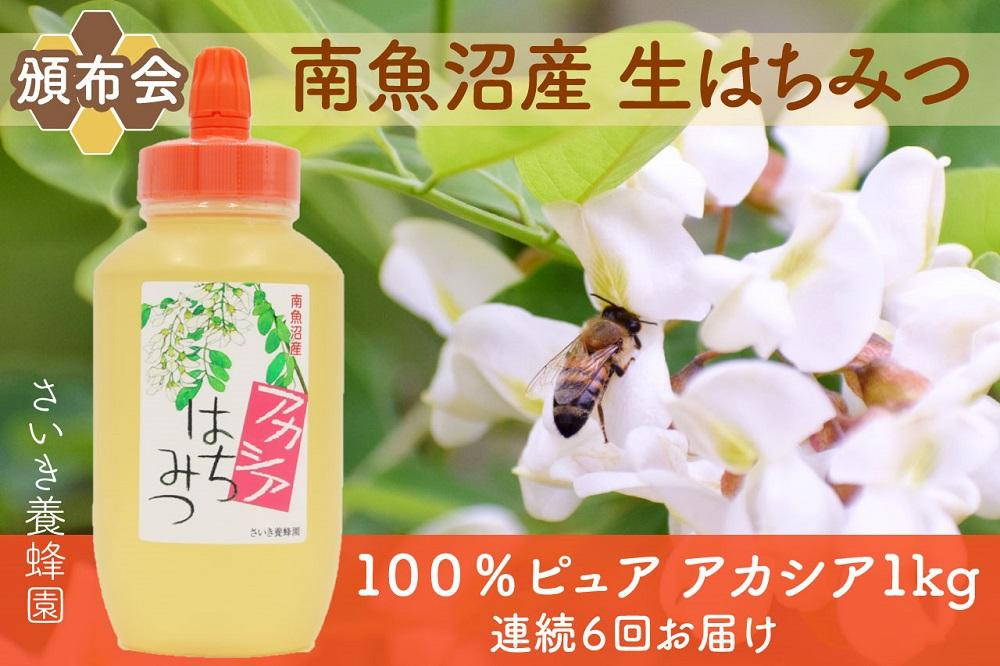 
【頒布会】さいき養蜂園　　天然ピュア蜂蜜　アカシア１ｋｇ　6か月連続お届け
