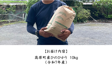 【令和7年産 新米】宮崎県高原町産 ひのひかり白米 10kg TF00856-P00079