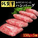 【ふるさと納税】おやじのつくったハンバーグ(150g×5個)【佐賀牛 牛肉 手軽 簡単 無着色 保存料未使用 肉汁 旨味 本格的 やわらか こだわり 手ごね 肉のプロ】A3-R088001