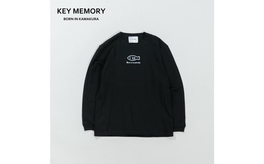 
            【KEYMEMORY 鎌倉】フィッシュイラストロングTシャツ　BLACK【サイズ選択可】
          