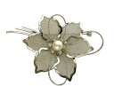 【ふるさと納税】893　アコヤ真珠ブローチ　お花のデザイン