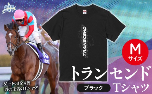 【トランセンド】Ｔシャツ 選べる４サイズ 【M】  【ふるさと納税 人気 おすすめ ランキング 馬 競馬 競走馬 引退馬 トランセンド Tシャツ シャツ 服 飾り物 生活 日用品 日高 北海道 平取町 びらとり 送料無料】BRTV150-2