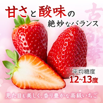 奈良県産いちご　古都華　化粧箱入り2パック【配送不可地域：離島・北海道・沖縄県】