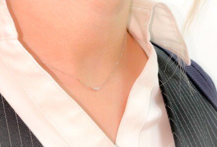 Pt900 ダイヤラインネックレス CN-94