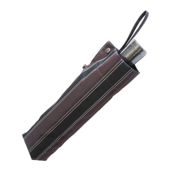 槙田商店【紳士折りたたみ傘】Tie Stripe×Plain ワイン