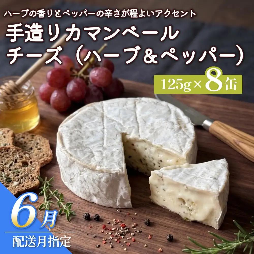 カマンベールチーズ（ハーブ＆ペッパー） 8個 缶タイプ チーズ工房角谷【6月配送】