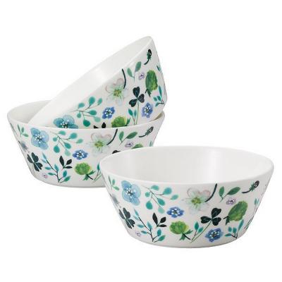 ふるさと納税 名古屋市 ナルミ アンナエミリア ボウル (クローバーガーデン) 14cm 3点セット