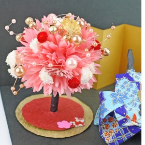 ひなまつり [お雛様と花ぼんぼり] 手作りキット・親子で作れる動画付き【0330】