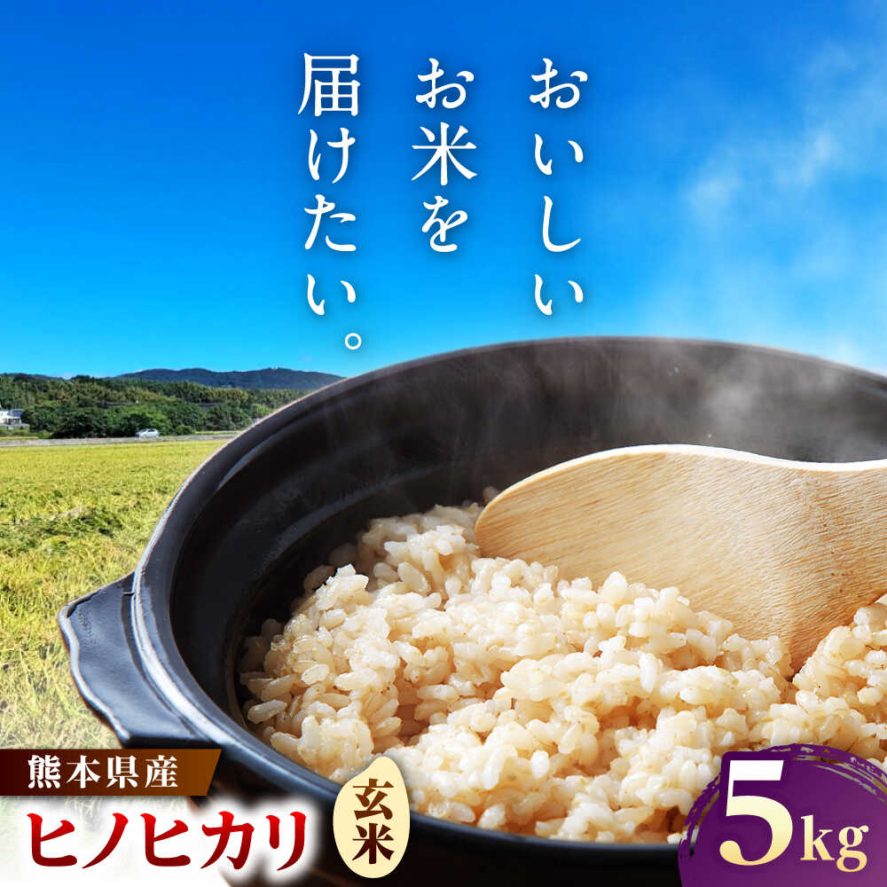 【ふるさと納税】【先行予約】ヒノヒカリ 玄米 5kg（5kg×1袋） 【株式会社 岩下農園】[ZFS006]