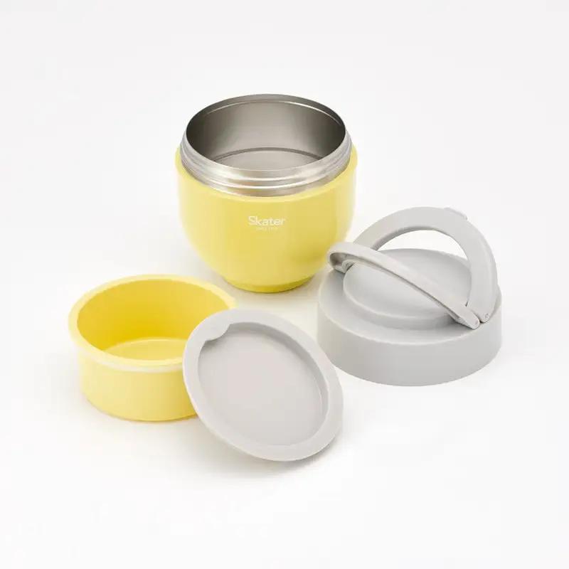 弁当箱 「折りたたみ保温ジャー」 イエロー 540ml スケーター 弁当箱 保温ジャー 丼 弁当箱 弁当箱 保温ジャー 保温お弁当 保冷お弁当 オシャレお弁当箱 おしゃれお弁当箱 保温ジャー 保冷ジャ