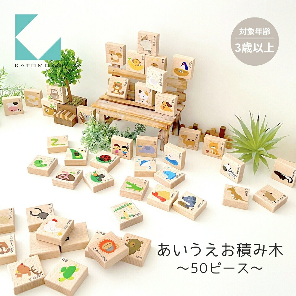【ふるさと納税】KATOMOKU あいうえお積み木 / おもちゃ 知育玩具 学習玩具 クリスマス プレゼント ギフト 子供 キッズ インテリア 木製 木のおもちゃ 3歳 4歳 5歳 その他 20000円 カトモク 加藤木工