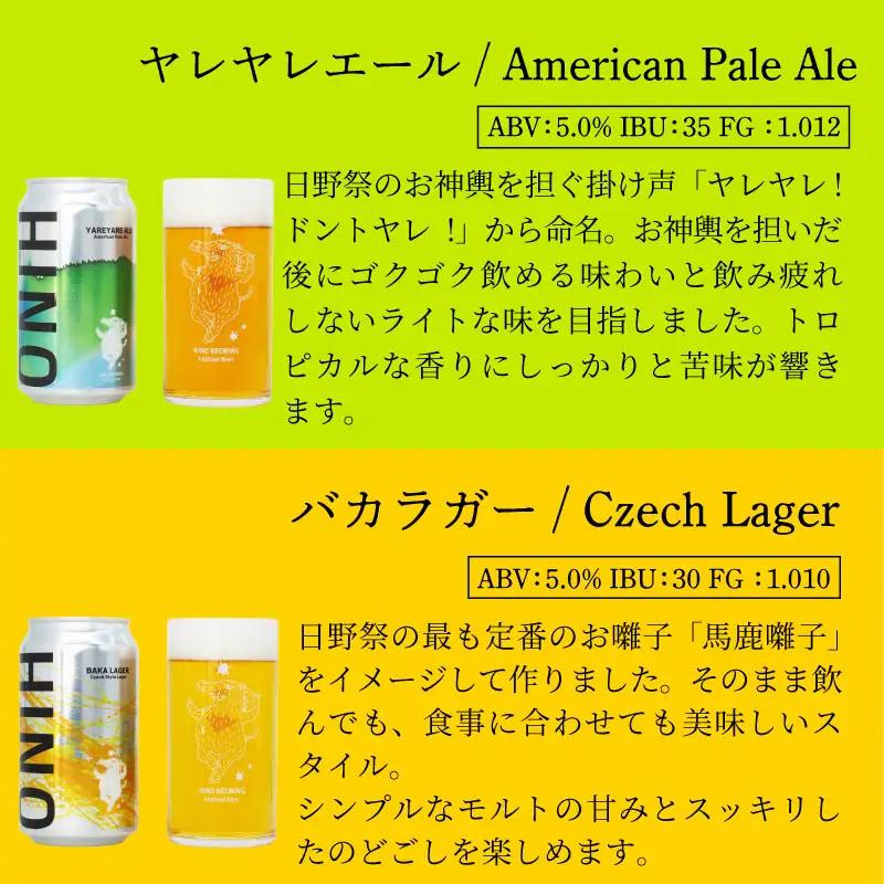 日野ビール ＜3回定期便＞ クラフトビール 6本 セット 囃子 ご当地 地元 クラフト 地ビール ご当地ビール ビール びーる ご当地びーる 地びーる 麦酒 発泡酒 缶 晩酌 craft beer 麦