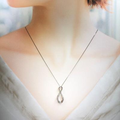 ふるさと納税 甲府市 プラチナ製 ハート&キューピッドダイヤ 0.5ct インフィニティー ネックレス 【1458377】 |  | 03