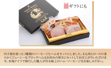 内子からり直送！ドイツ仕込み「内子豚ハムソーセージセット(1)」（ソーセージ3種、ハム2種）【ソーセージ 愛媛 BBQ 人気ソーセージ 美味しい ソーセージ 愛媛県 ソーセージ 肉汁 豚肉ソーセージ 