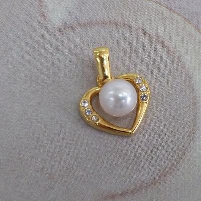 ふるさと納税 鳥羽市 伊勢志摩あこや本真珠ペンダント(ハート) J-100(D)G6.5