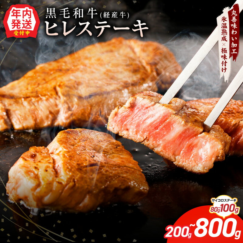 【ふるさと納税】【訳あり】 特別規格 黒毛和牛 ヒレステーキ セット 合計 300g / 480g / 880g ヒレ ステーキ ヒレサイコロステーキ 極味付け 牛 ステーキ肉 冷凍 発送月 大阪府 泉佐野市 年内発送 送料無料 氷温熟成牛 牛肉 熟成肉 ふるさと納税オリジナル 限定 肉の泉佐野