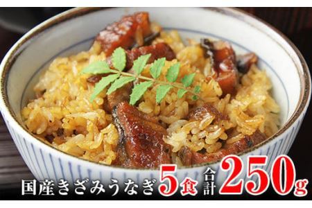 国産きざみうなぎの蒲焼　5食入り   (B648-1)