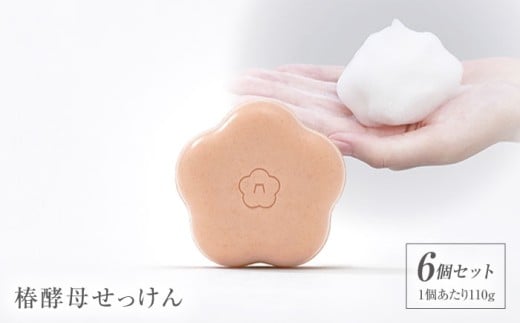 椿酵母せっけん 110g・6個セット 五島市/五島の椿 [PEG021]