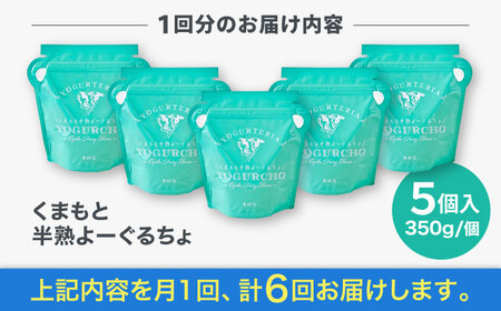 【全6回定期便】オオヤブデイリーファーム くまもと半熟よーぐるちょ 350g×5個ヨーグルト[AYAE006]