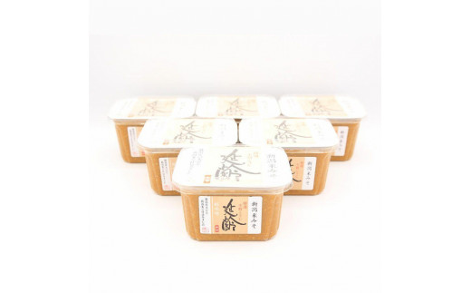 
                  新潟米仕込み味噌「延齢」400g×6カップ　新潟県　調味料　味噌　みそ　発酵
                