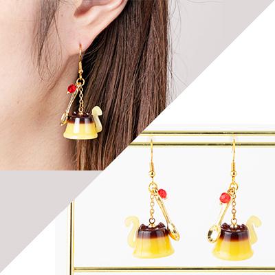 ふるさと納税 大館市 猫プリンピアス　フックタイプ |  | 03