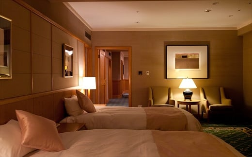 【1泊2食付】 鹿島セントラルホテル 夕食をお部屋で 豪華ロイヤルグレードアッププラン ペア 宿泊券