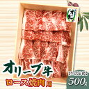 【ふるさと納税】生活応援 オリーブ牛ロース焼肉用500g 22000円